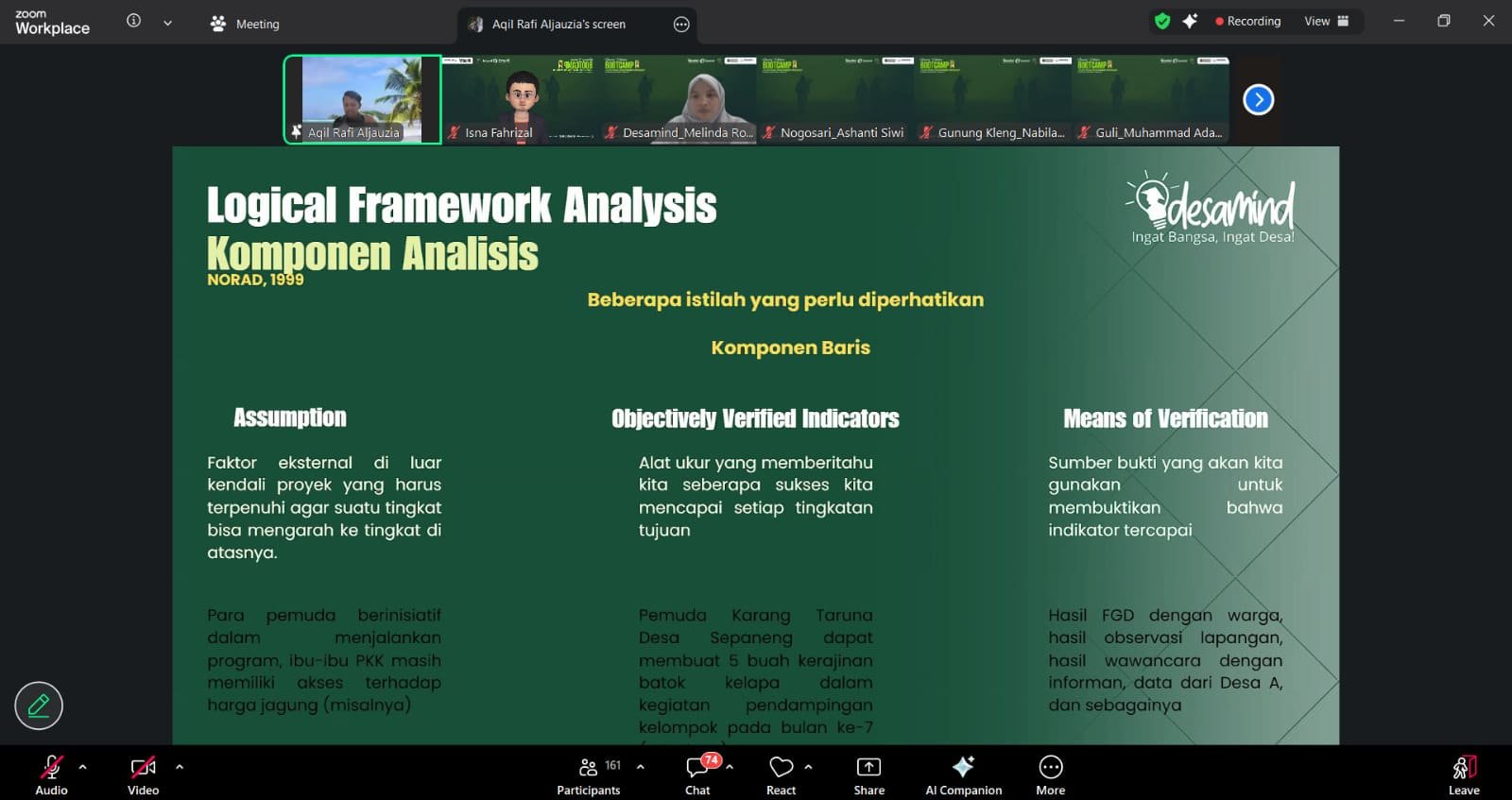 Bootcamp Junior Rural Development Specialist: Komitmen Desamind Menguatkan Peran Pemuda Desa sebagai Agen Perubahan